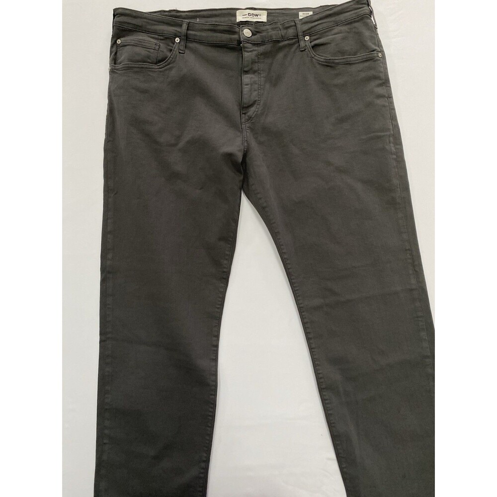 GDW General Denim Works Men's ROAM Relaxed Straight Pants - Gray 42x29 Tag 42x30